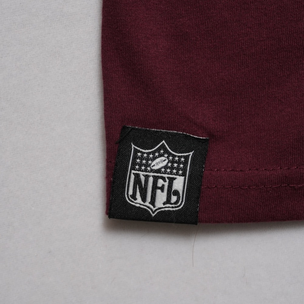 NFL Shield Logo Graphic Tee Mens 2XL Burgundy Football Gameday Shirt Big Tall - Picture 10 of 13